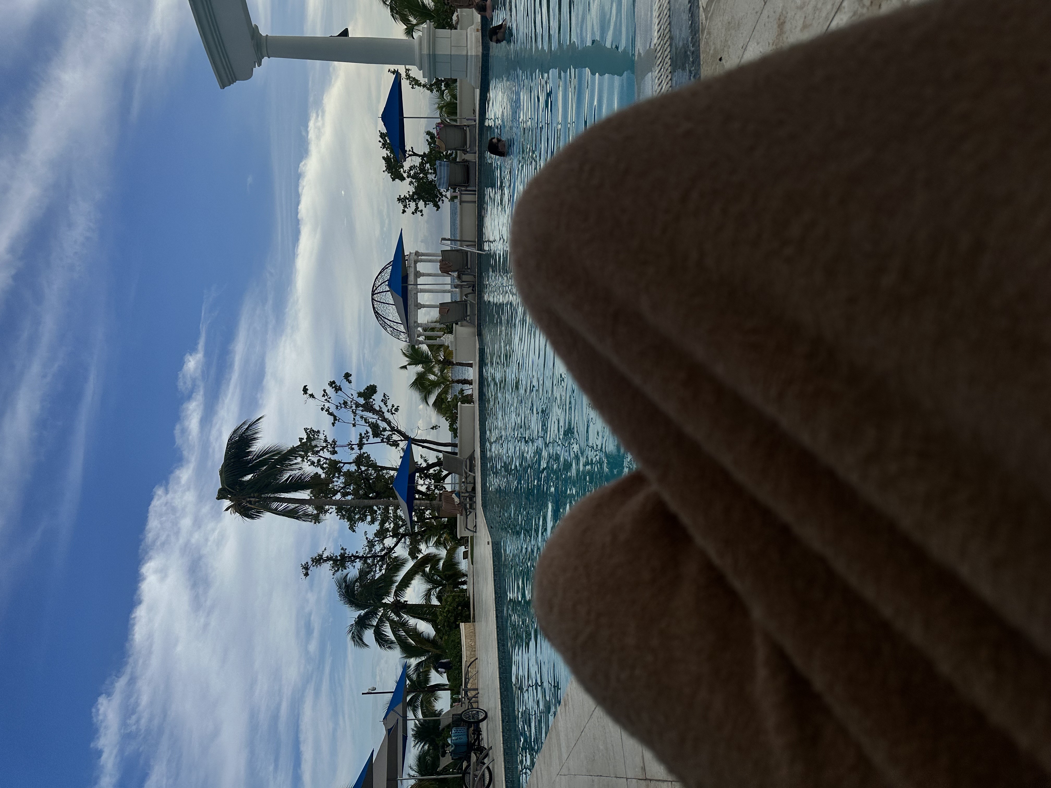 By the pool in Jamaica 😎